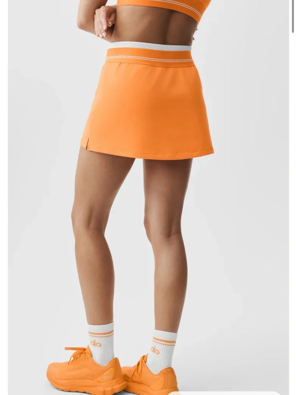 BEST SELLER airbrush better together tennis skirt Alo yoga satsuma breeze NWT